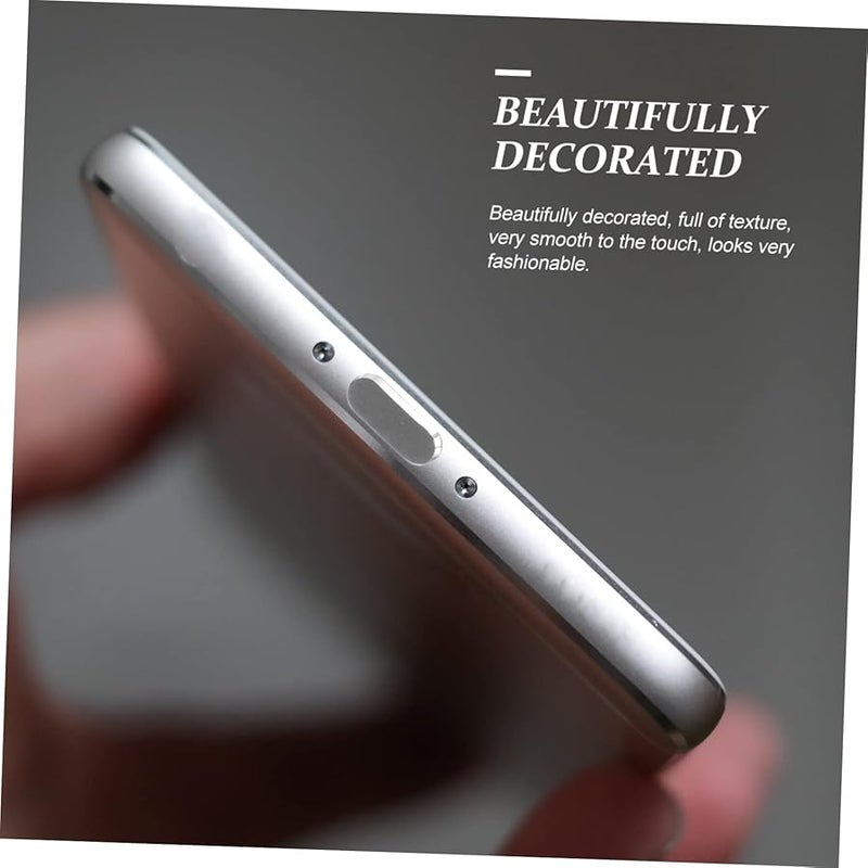 Mikikit 2pcs Black Alloy Dust Plugs for Charging USB Port Protector 1x0 7cm - Image 3