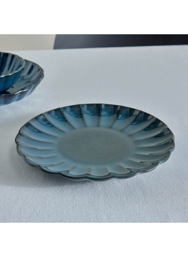 Home Box Siam Scallop Dinner Plate 27 x 2.8 x 27 cm - Image 1