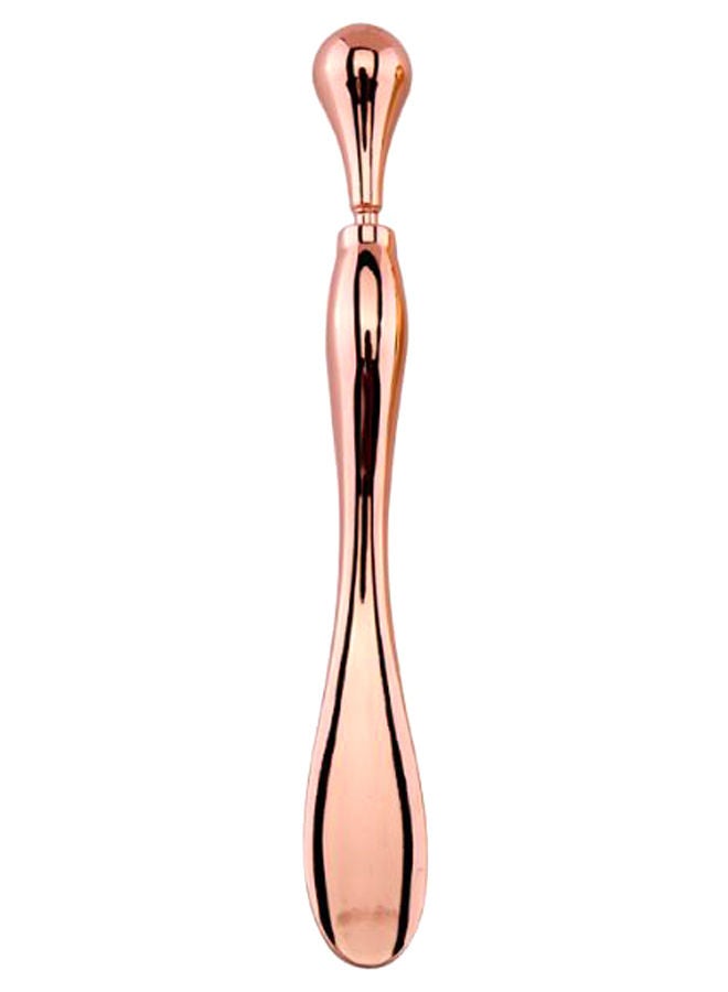 أداة تجميل لتدليك العيون ذهبي وردي 12سنتيمتر