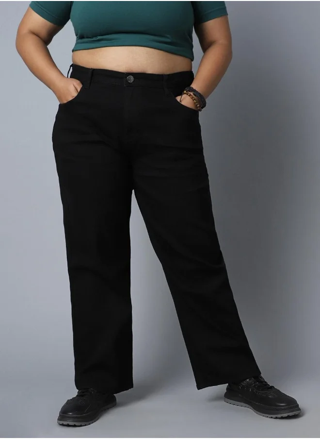 HIGH STAR Women Black Jeans