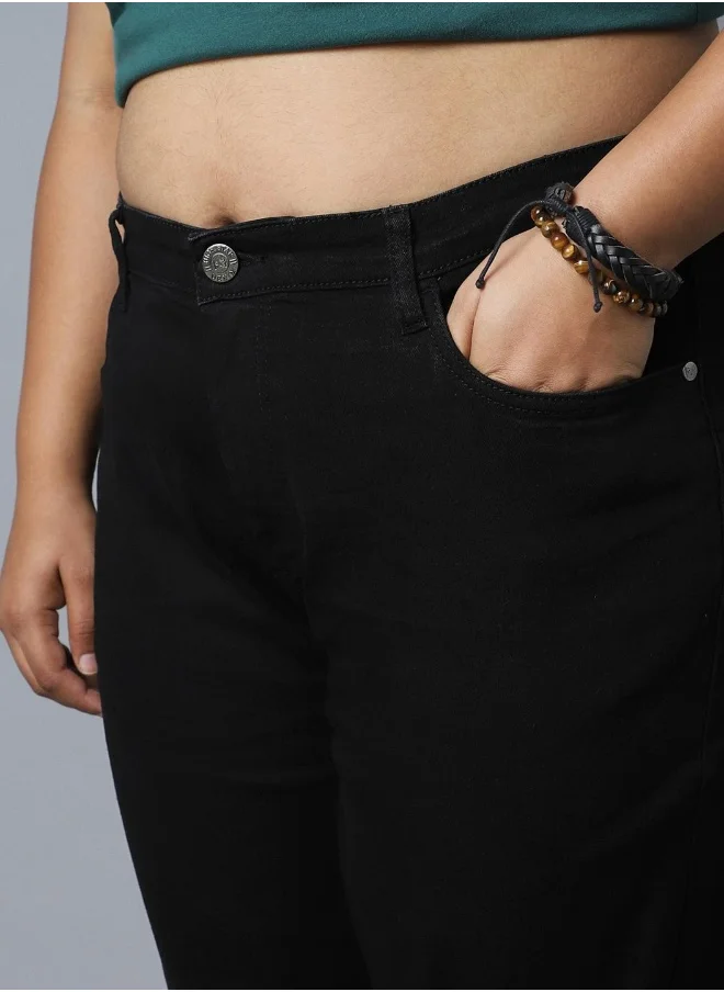 HIGH STAR Women Black Jeans