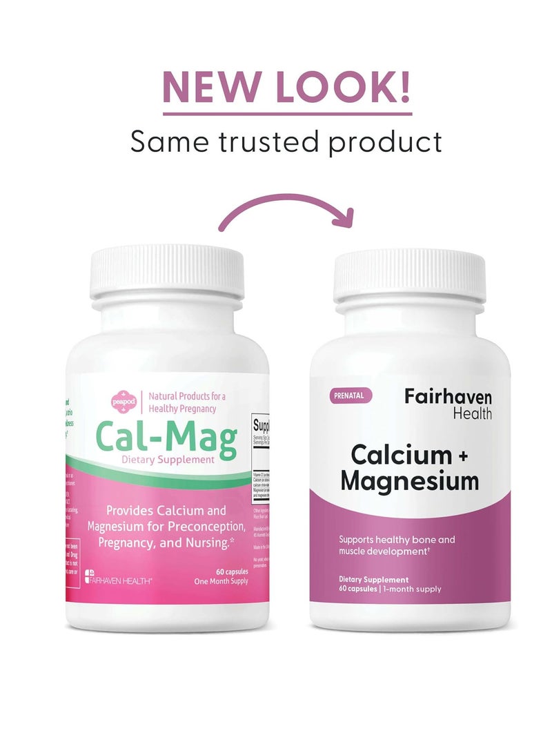 فايرهايفن هيلث بيبود كال-ماج | مكمل الكالسيوم والمغنيسيوم مع فيتامين د3 | مكمل CalMag الخالي من الغلوتين ومنتجات الألبان | 1 شهر العرض - Image 1
