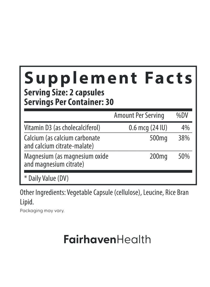 فايرهايفن هيلث بيبود كال-ماج | مكمل الكالسيوم والمغنيسيوم مع فيتامين د3 | مكمل CalMag الخالي من الغلوتين ومنتجات الألبان | 1 شهر العرض - Image 2