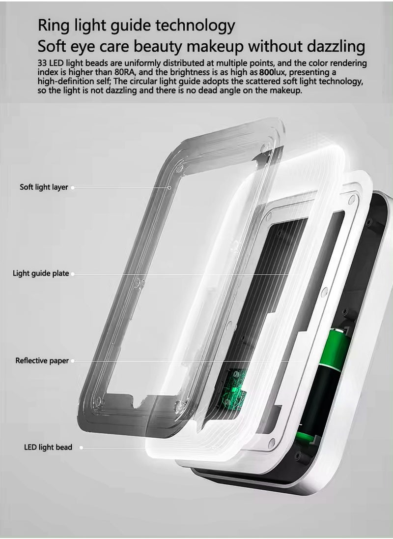 DBLEW - Portable Mini Makeup Fridge 4L Capacity Portable Small Refrigerator Cooler or Warmer With Vanity Mirror Door for Skincare Beauty Cosmetics Saloon Drinks Food Home Bedroom Dormitory Office and Car - Image 1