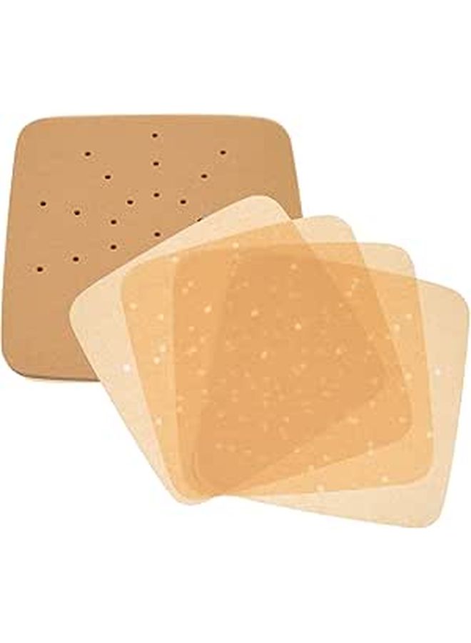 Unbleached 9.5 Inch Air Fryer Paper Liners 200pcs Oil Absorbing for Baking and Barbecue - Image 1