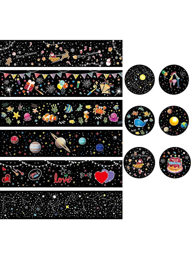 كادراما جهاز عرض ضوء ليلي 4 في 1 مع مؤقت وجهاز تحكم عن بعد، مناسب لهدايا الأطفال، ضوء ليلي قابل لإعادة الشحن عبر USB يدور 360 درجة، آلة صوتية لإضاءة نوم الطفل، جهاز عرض السماء المرصعة بالنجوم، مناسب للأطفال الرضع والأطفال والمراهقين والبالغين (6 مجموعات من أجهزة العرض العلوية والجانبية + كابل شحن + قلادة + جهاز تحكم عن بعد + دليل التعليمات) - Image 2