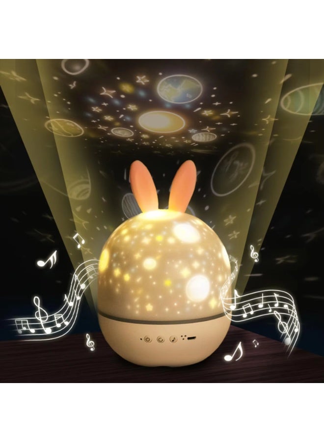 كادراما جهاز عرض ضوء ليلي 4 في 1 مع مؤقت وجهاز تحكم عن بعد، مناسب لهدايا الأطفال، ضوء ليلي قابل لإعادة الشحن عبر USB يدور 360 درجة، آلة صوتية لإضاءة نوم الطفل، جهاز عرض السماء المرصعة بالنجوم، مناسب للأطفال الرضع والأطفال والمراهقين والبالغين (6 مجموعات من أجهزة العرض العلوية والجانبية + كابل شحن + قلادة + جهاز تحكم عن بعد + دليل التعليمات) - Image 3