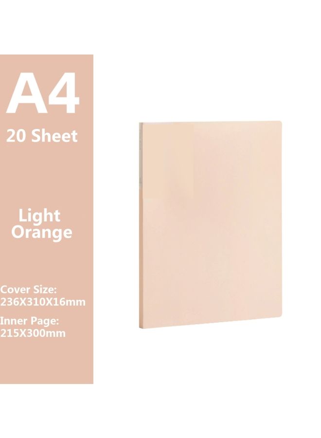 NIBEMINENT A4 Size Presentation Book with 20-Pocket Sheet Protector Orange - Image 2