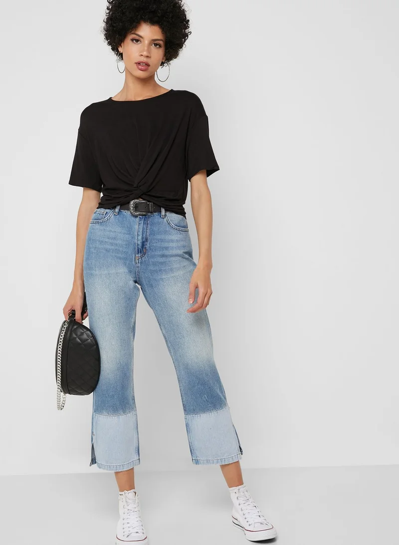 FOREVER 21 Front Twisted T-Shirt