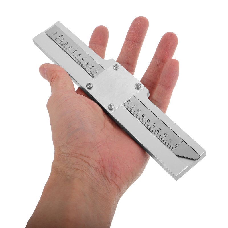 Tire Tread Depth Gauge With Magnifier Accurate Measurement Tool For Tire Tread Easy To Use Multi-Functional Metal Depth Ruler For All Vehicle Types - Image 2