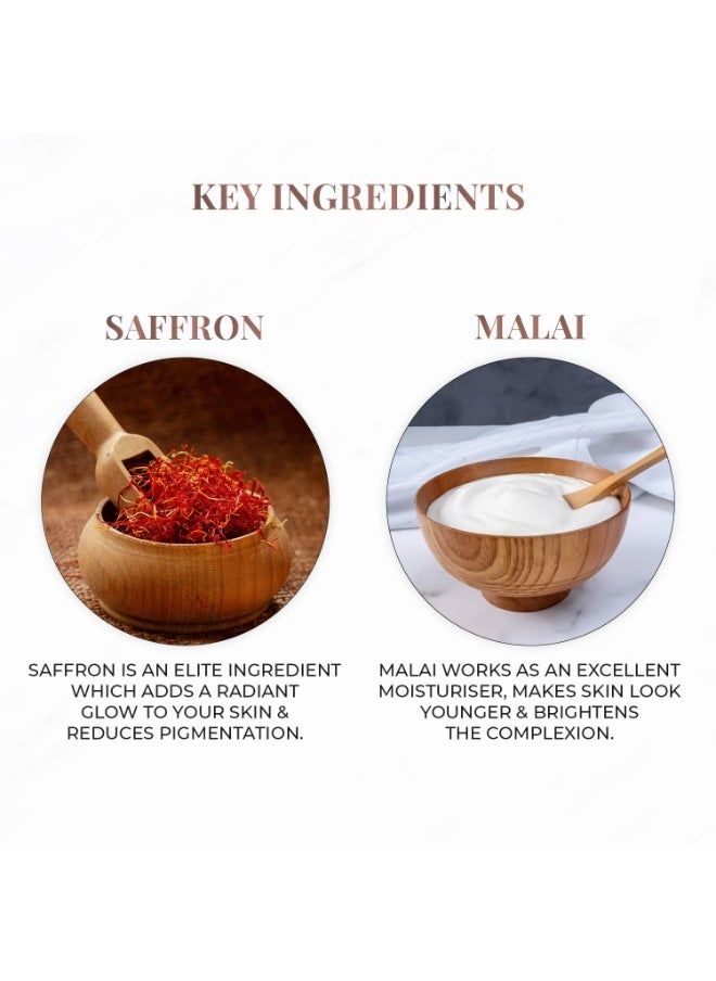 Just Herbs Saffron + Malai Nourishing Body Milk Moisturizer for Men & Women | Hydrating Body Lotion for Dull, Tired & Dry Skin | Suits All Skin Types - 300 ml  - Image 5