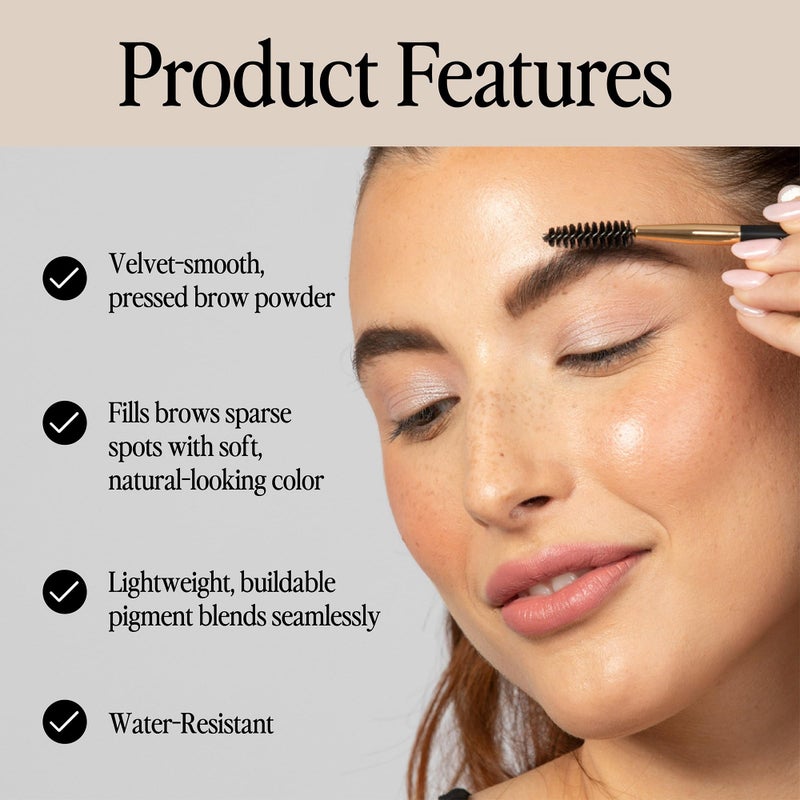 Billion Dollar Brows بليون دولار براوز - مسحوق الحواجب - بني فاتح، 1 أونصة (عبوة من 1) - Image 3