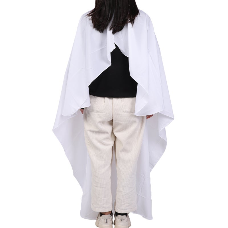 Barber Unique Skull Pattern Hair Cutting Cape Cloth Hairdressing Apron Hair Salon Accessories White - Image 4