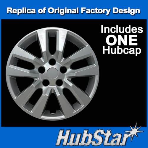 Hubstar Hubcap Replacement for Nissan Altima 20132018 16inch Premium Wheel Cover Silver 1 Piece - Image 3