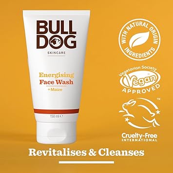 BULLDOG SKINCARE Energising Face Wash For Men Revitalising Face Cleanser 150 ml - Image 2