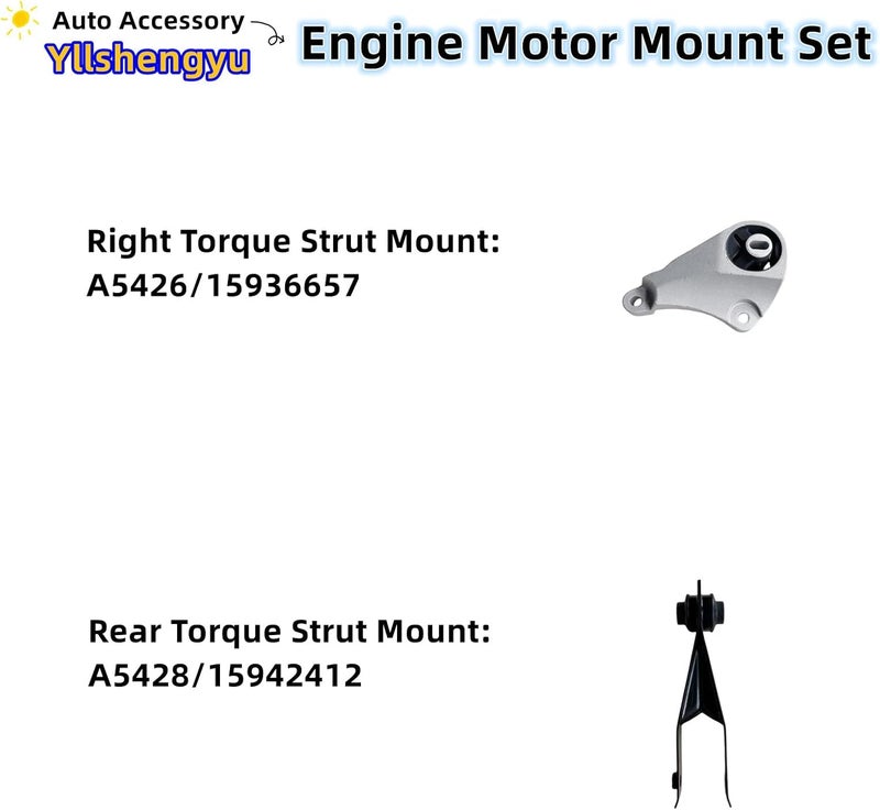 Yllshengyu Engine Motor Mount Kit for Buick Enclave and GMC Acadia - Image 5