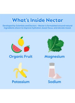 Nectar Hydration Packets Electrolytes Powder Packets Sugar Free & 0 Calorie Organic Fruit Liquid Daily Iv Hydrate Packets For Hangover & Dehydration Relief And Rehydration (Variety 30 Pack)  - Image 5