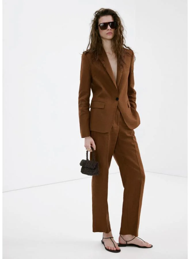 مانجو Linen suit jacket