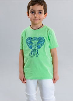 Pear Concept Kids Elephant Embroidered T-Shirt  - Image 1