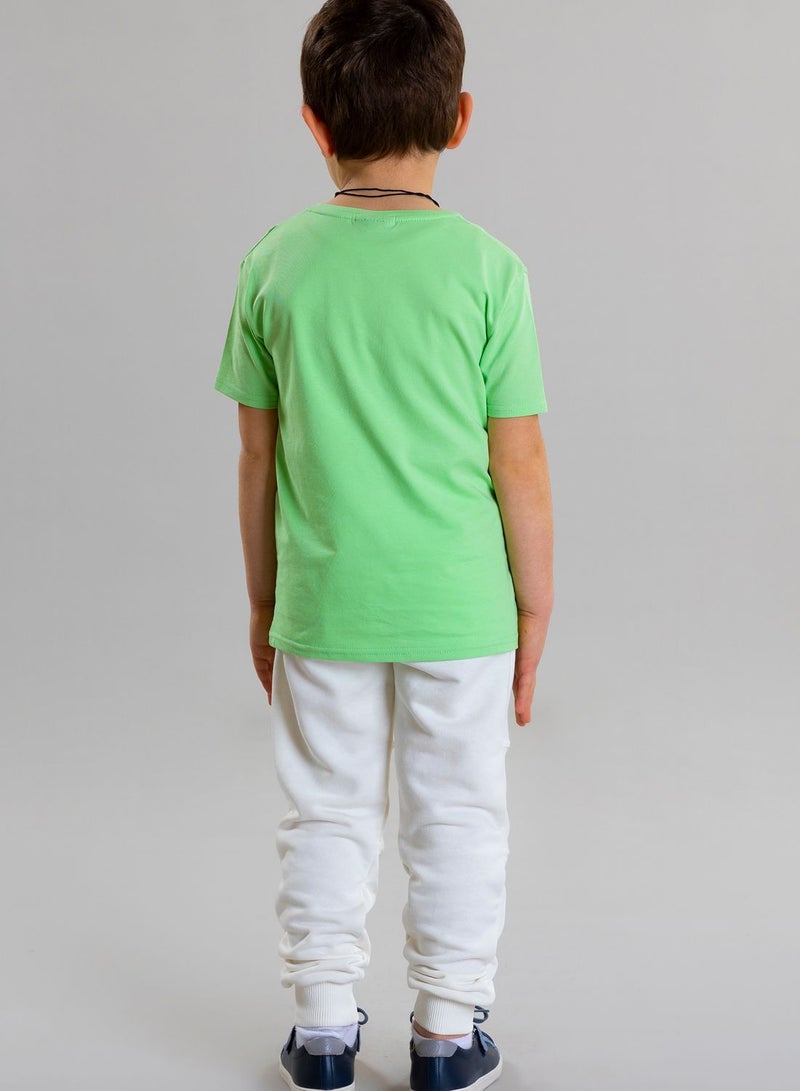Pear Concept Kids Elephant Embroidered T-Shirt - Image 2
