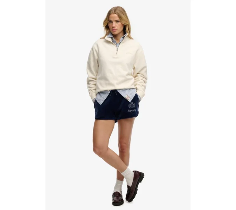 Superdry Country Club Velour Zip Shorts