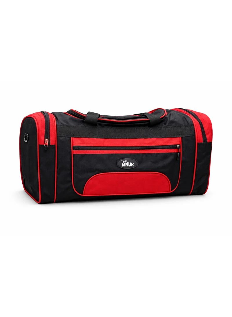 MNUK MNUK Travel Duffel Bag Carry on Bag with Shoes Compartment for Men and Women, Weekend Overnight Bag Sports Gym Bag (Small-20inch) RED
