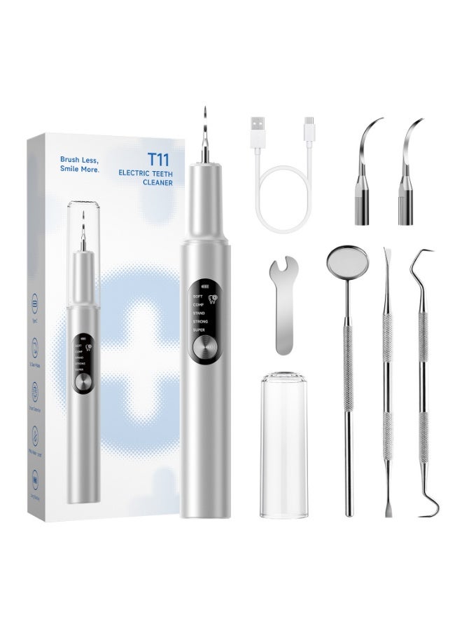 YANCI Ultrasonic Dental Scaler For Teeth Tartar Stain Tooth Calculus Remover Electric Sonic Teeth Plaque Cleaner Dental Stone Removal, Replaceable Clean Heads- Safe - Image 1