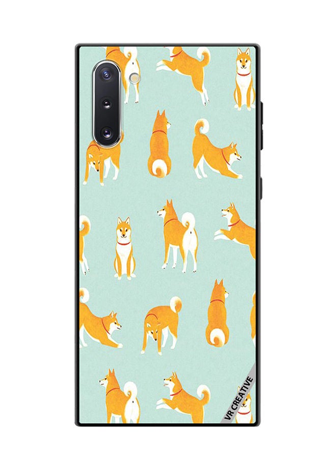 VR CREATIVE Protective Case Cover For Samsung Galaxy Note10 5G Shib Inu Design Multicolour - Image 1