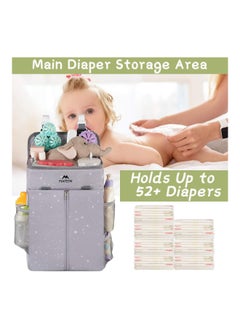 Hanging Diaper Caddy Portable Diaper Organizer Stacker Nursery Storage For Changing Table Crib Playard - pzsku/Z3BBCD2EB70D7A75B707CZ/45/_/1703674414/d3012956-4337-4839-ab8c-649549d56caf