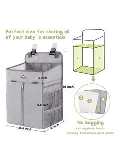 Hanging Diaper Caddy Portable Diaper Organizer Stacker Nursery Storage For Changing Table Crib Playard - pzsku/Z3BBCD2EB70D7A75B707CZ/45/_/1703674415/32c5d5f0-79d1-4e57-823c-6b54f2677ba5