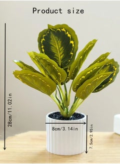 Kutis 1-Piece Artificial Potted Plant For Home Decoration  Multicolor 28x8x7.5 cm  - Image 4