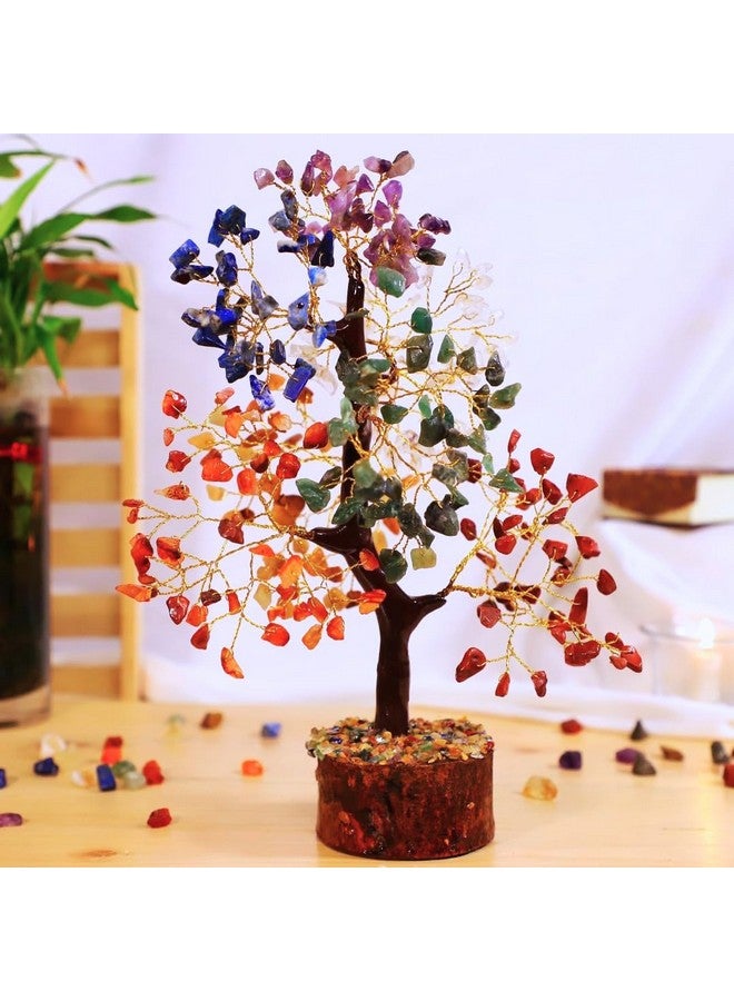 Crystal Divine Seven Chakra Crystal Tree Handmade Home Decor Items Crystal Bonsai Tree Showpiece for Home Decor Vastu Gift Items for Home Decoration Hall Decoration Items Healing Crystals Tree Gifts - Image 1