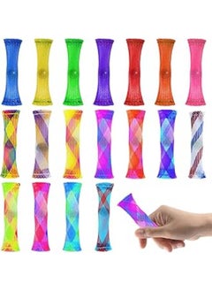 Yoirzit Marble Mesh Fidget Toys, Pack of 18, Stress Relief Toy, Marble Fidgets, Focusing, Mesh Tube with Marble Fidget Toys for Adults and Children with ADHD, ADD, OCD Autism