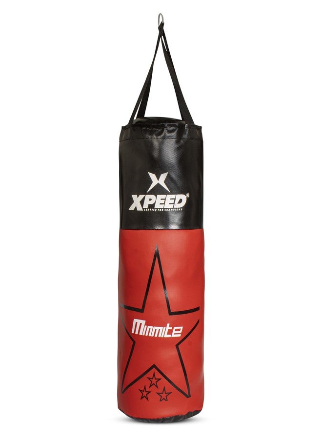 Xpeed Junior Boxing Kit ||PVC Kit || Suitable for 5+ Age with a Comprehensive kit That Includes 18" Punch Bag,6oz Gloves, Headgear (Red/Black) - Image 3