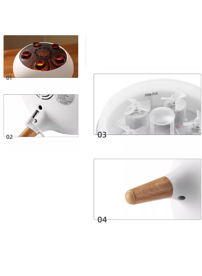 general Dynamic Jellyfish Diffuser Air Humidifier Silent Aromatherapy Diffuser with Automatic Shutoff Protection Suitable for Home Office Bedroom and Gym (Remote Control plus 5 Oil) - Image 5