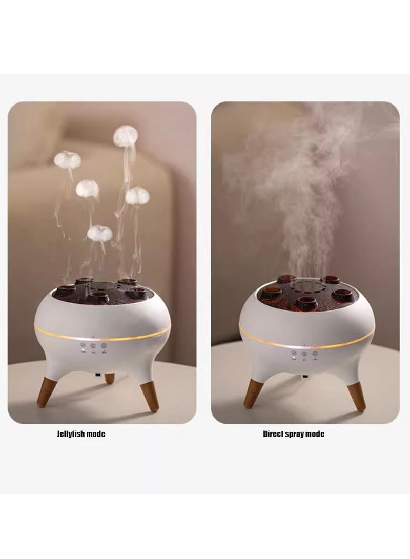 general Dynamic Jellyfish Diffuser Air Humidifier Silent Aromatherapy Diffuser with Automatic Shutoff Protection Suitable for Home Office Bedroom and Gym (Remote Control plus 5 Oil) - Image 3