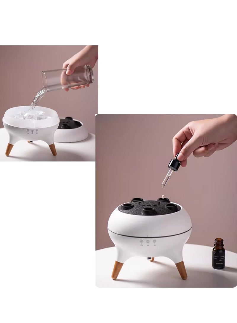 general Dynamic Jellyfish Diffuser Air Humidifier Silent Aromatherapy Diffuser with Automatic Shutoff Protection Suitable for Home Office Bedroom and Gym (Remote Control plus 5 Oil) - Image 4