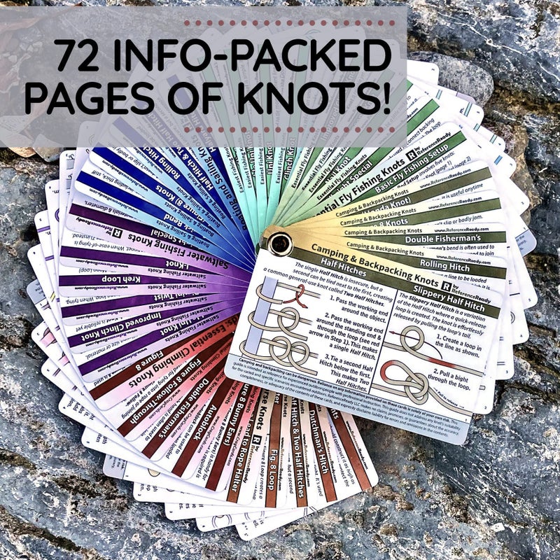 ReferenceReady Complete Knot Card Bundle - 7 Pocket Knot Books with 76 Knots | Set Includes Waterproof Guides for Outdoors, Boating, Climbing, Horse, Fishing, Fly Fishing, and Saltwater Fishing Knots - Image 5