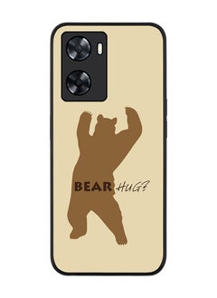 Stylizedd Rugged Black edge case for Oppo A57 4G/Oppo A77 4G/Oppo A77s Slim fit Soft Case Flexible Rubber Edges Anti Drop TPU Gel Thin Cover - Bear Hug  - Image 1