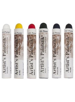 121302 Shiva Oil Paintstik, Basic Colors, Set of 6