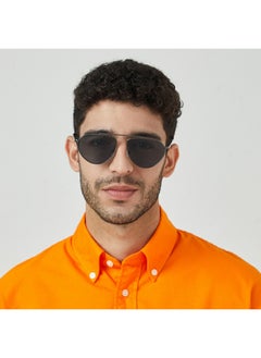 Blackout BlackOut by eyewa ERGO Unisex Aviator Sunglasses, Gray/Green  - Image 4