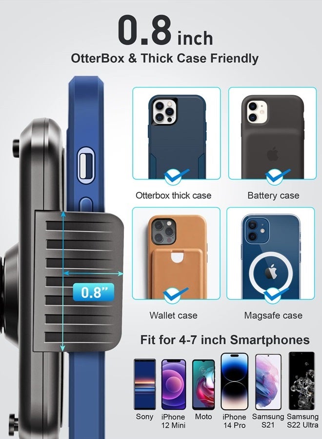 TOPGO [Upgraded Cup Holder Phone Holder for Car, Phone Mount Universal Adjustable Gooseneck Cup Holder Cradle Car Mount for Cell Phone iPhone 14,Samsung,LG (Black) - Image 5