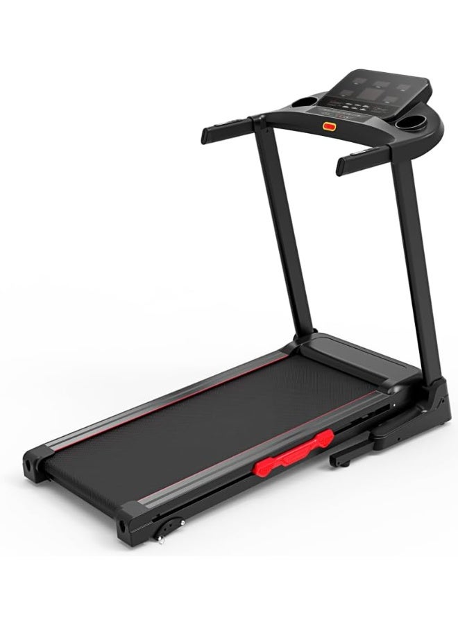 AC treadmill with 3 HP motor, supports up to 150 kg, displays speed, time, and distance, speed up to 14 km/h, 45 programs, safety switch, 3 incline levels, 5-year warranty - Image 2
