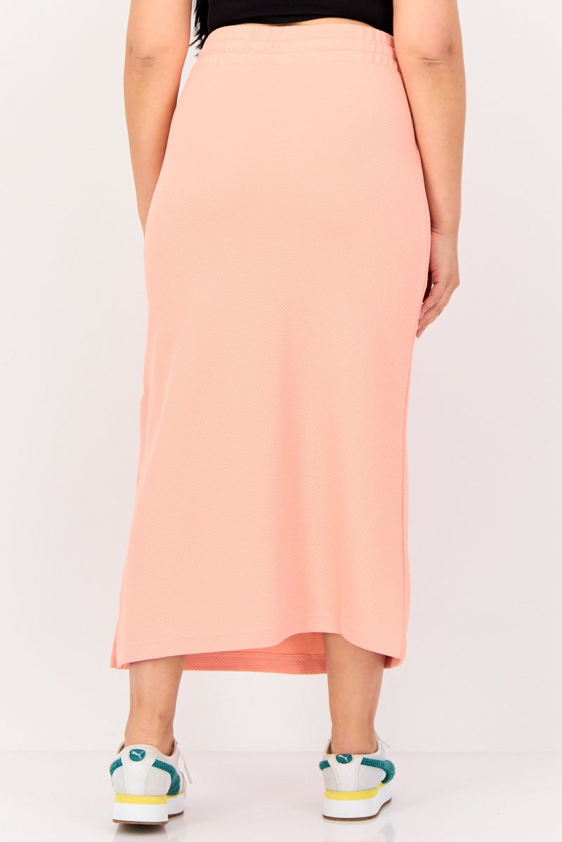 PUMA Women Embroidered Logo Midi Skirt Outdoor Skirt, Pink - Image 4