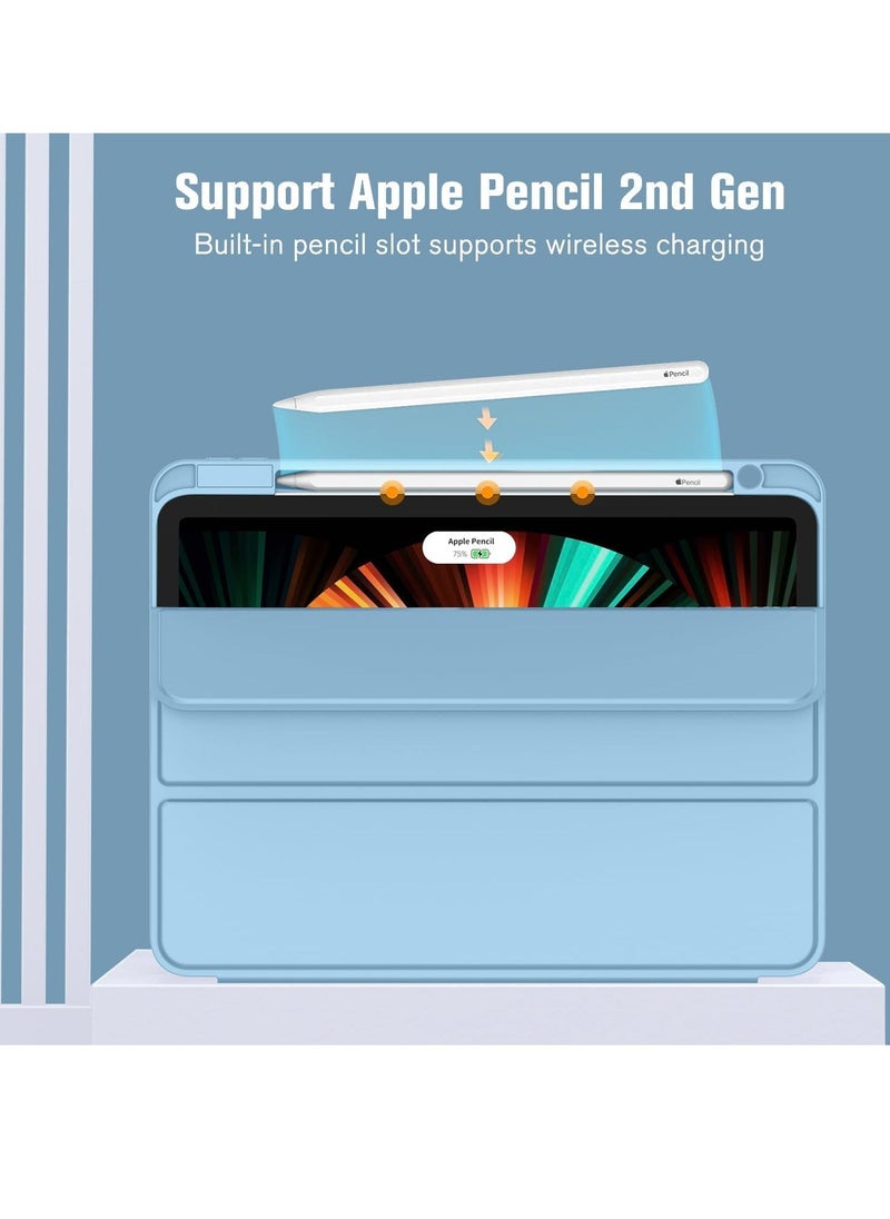 Raxoom Silicon Clear Case for iPad Pro 12.9'' (5th Gen ) 2021, TPU Shockprooof Back Cover, Slim-Fit Protective Case for iPad Pro 12.9 inch 5th Generation, Supports Pencil 2nd Gen Charging, Transparent - Image 2