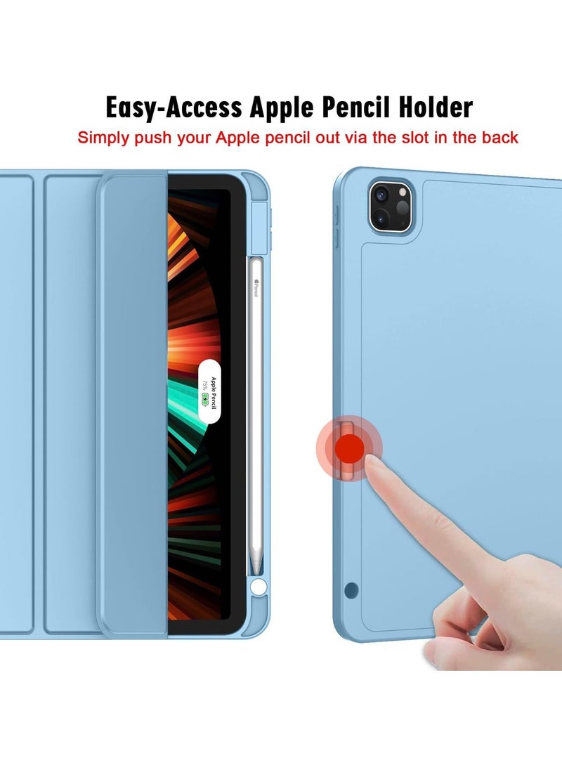 Raxoom Silicon Clear Case for iPad Pro 12.9'' (5th Gen ) 2021, TPU Shockprooof Back Cover, Slim-Fit Protective Case for iPad Pro 12.9 inch 5th Generation, Supports Pencil 2nd Gen Charging, Transparent - Image 3