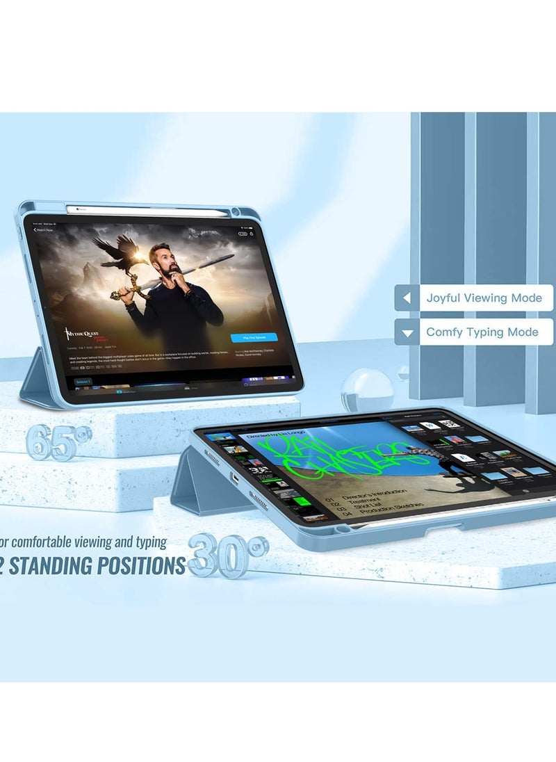 Raxoom Silicon Clear Case for iPad Pro 12.9'' (5th Gen ) 2021, TPU Shockprooof Back Cover, Slim-Fit Protective Case for iPad Pro 12.9 inch 5th Generation, Supports Pencil 2nd Gen Charging, Transparent - Image 4