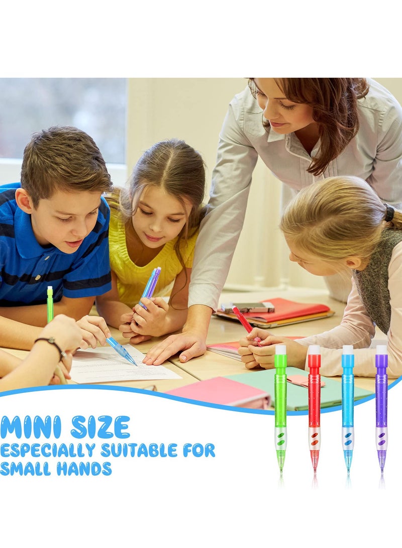 KASTWAVE Assorted Mini Mechanical Pencils, 16 Pcs 0.7 mm Automatic Pencils with Mini Erasers Mini Pens Stationery Supplies for Home, Office, School Supplies, Writing, Drawing, Drafting (16 Pieces) - Image 5