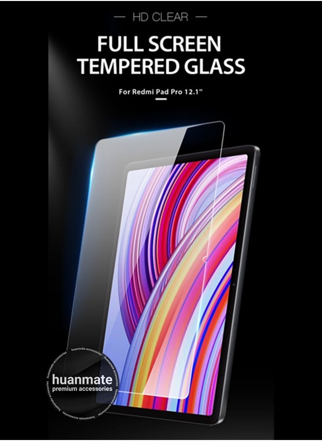 Tempered Glass Screen Protector For Xiaomi Redmi Pad Pro 12.1 Inch – High Transparency, Delicate Touch, Anti-Explosion, Smooth Arc Edges, Easy Installation, Screen Protector for Xiaomi Redmi Pad Pro 12.1 Inch
