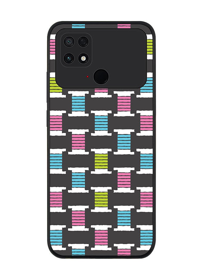 Rugged Black edge case for Xiaomi Poco C40 Slim fit Soft Case Flexible Rubber Edges Anti Drop TPU Gel Thin Cover - Thread Roll